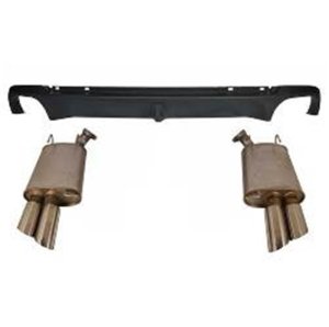 Ford Mustang Performance Exhaust - Rear - Ford Racing - Axle Back with Quad Tip - `13-`14 Ford Mustang Performance Exhaust - Rear - Ford Racing - Axle Back with Quad Tip - `13-`14